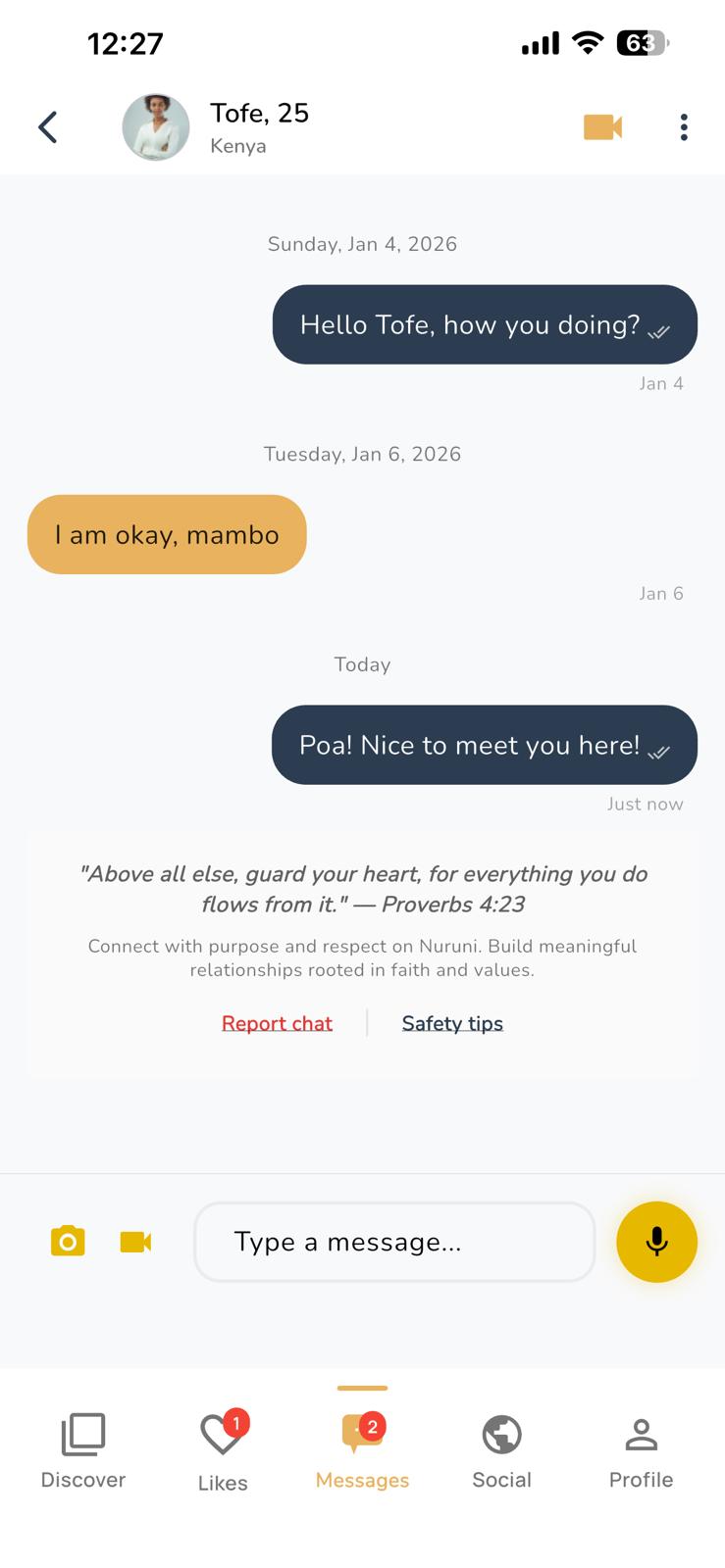 Chat with Matches